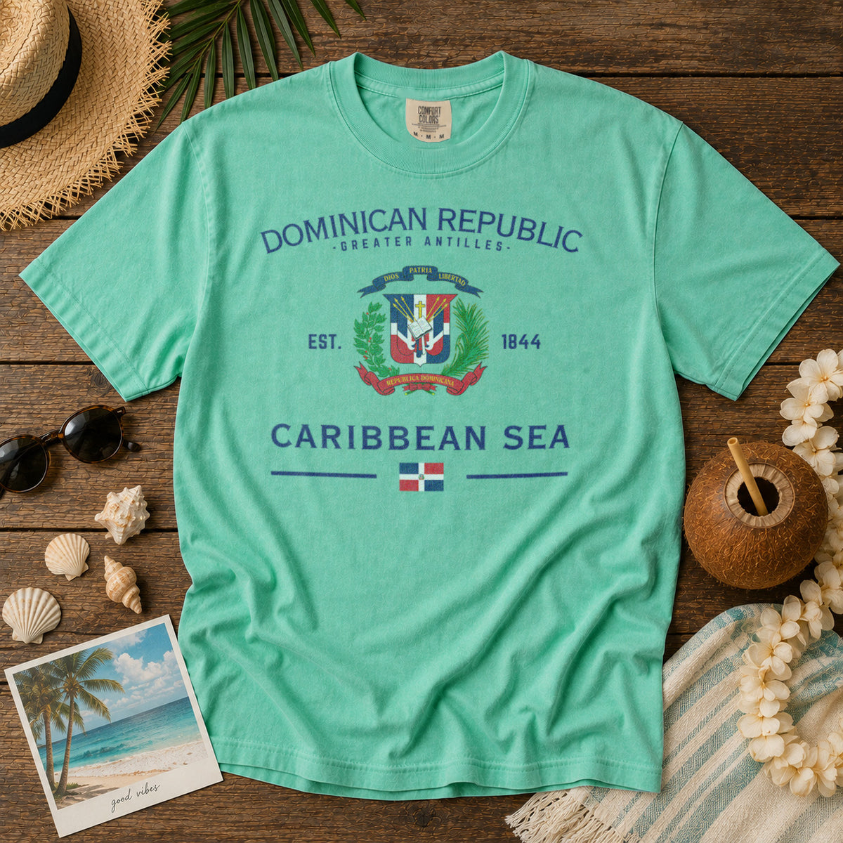 Dominican Republic T-Shirt in Island Reef - roamstride graphic tee