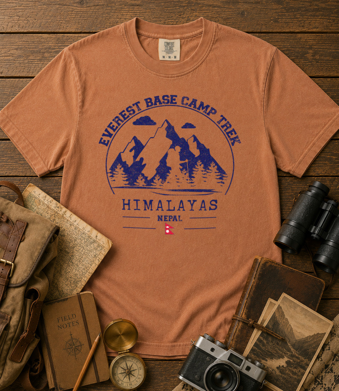 Everest Base Camp T-Shirt in Yam - roamstride graphic tee