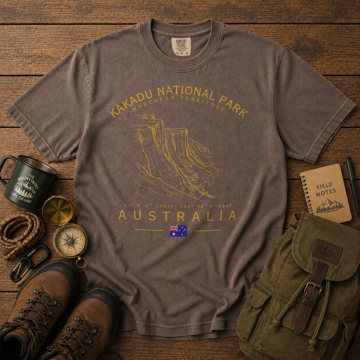 Kakadu National Park T-Shirt in Espresso - roamstride graphic tee