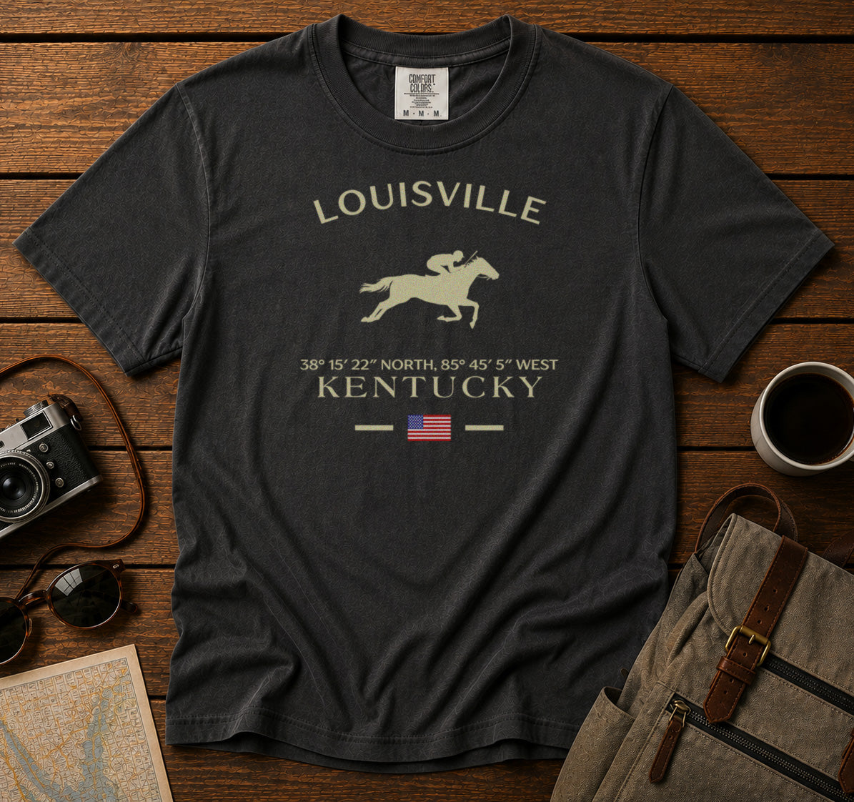 Kentucky T-Shirt in Pepper - roamstride graphic tee