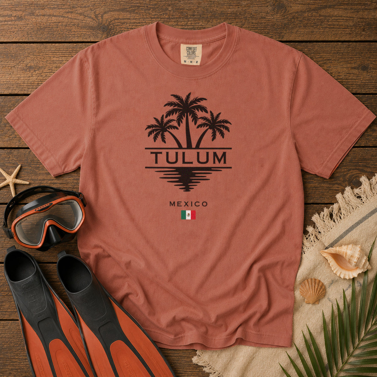 Tulum Mexico T-Shirt in Yam - roamstride graphic tee