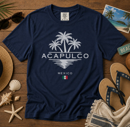 Acapulco Mexico T-Shirt in Navy - roamstride graphic tee