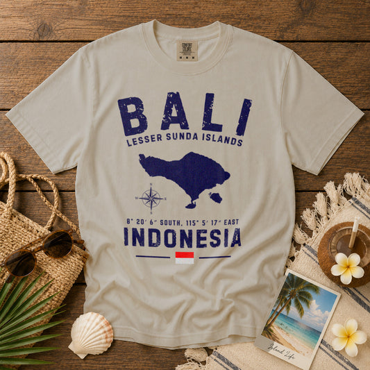 Bali Indonesia T-Shirt in Ivory - roamstride graphic tee