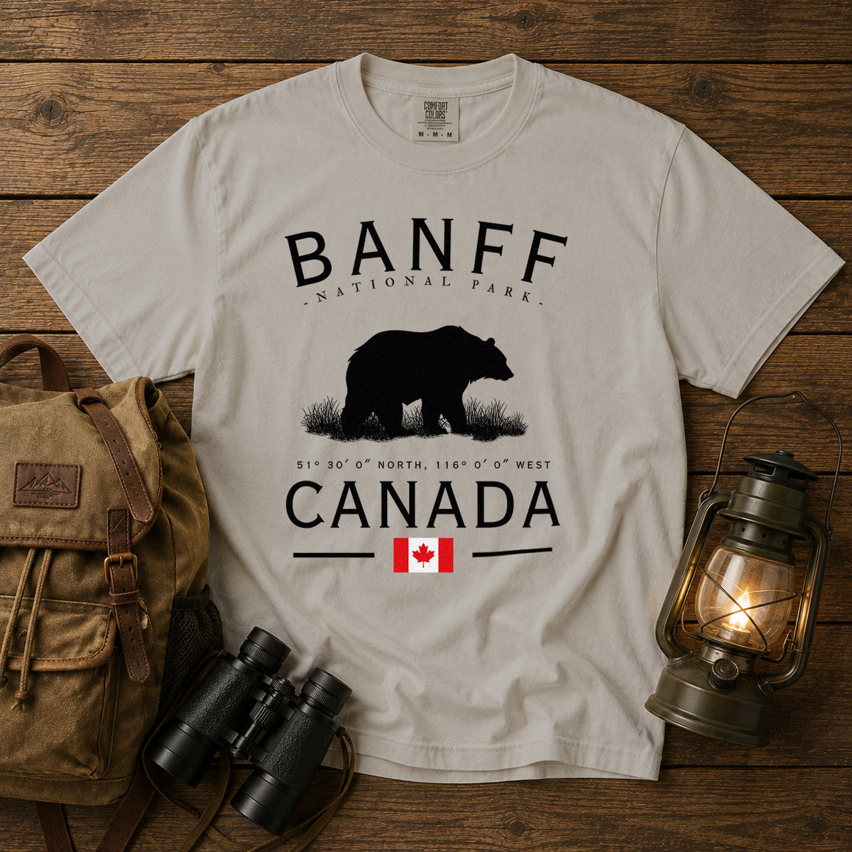 Banff National Park T-Shirt in Ivory - roamstride graphic tee