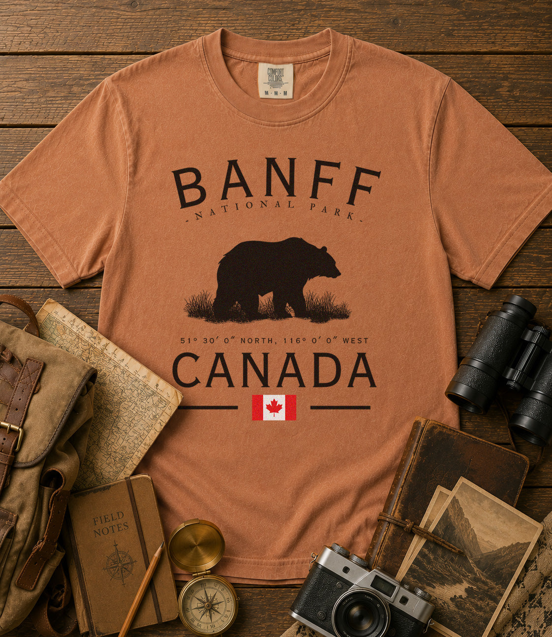 Banff National Park T-Shirt in Yam - roamstride graphic tee