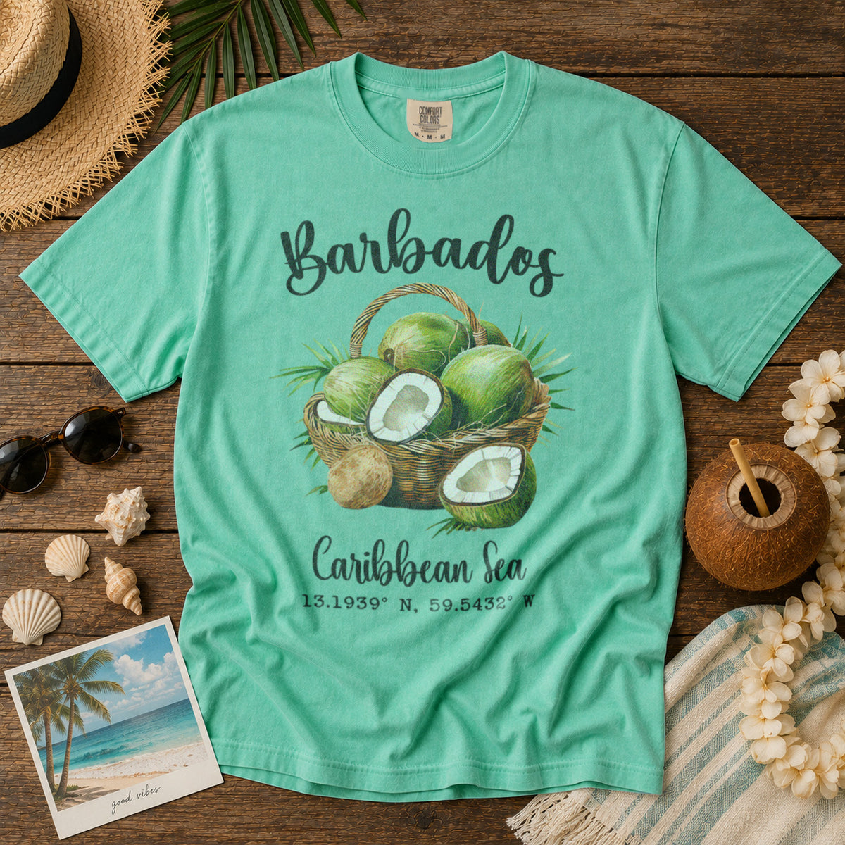 Barbados T-Shirt in Island Reef - roamstride graphic tee