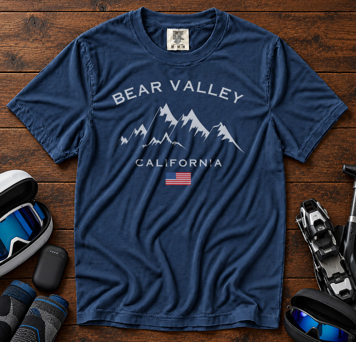 Bear Valley California T-Shirt in Navy - roamstride graphic tee