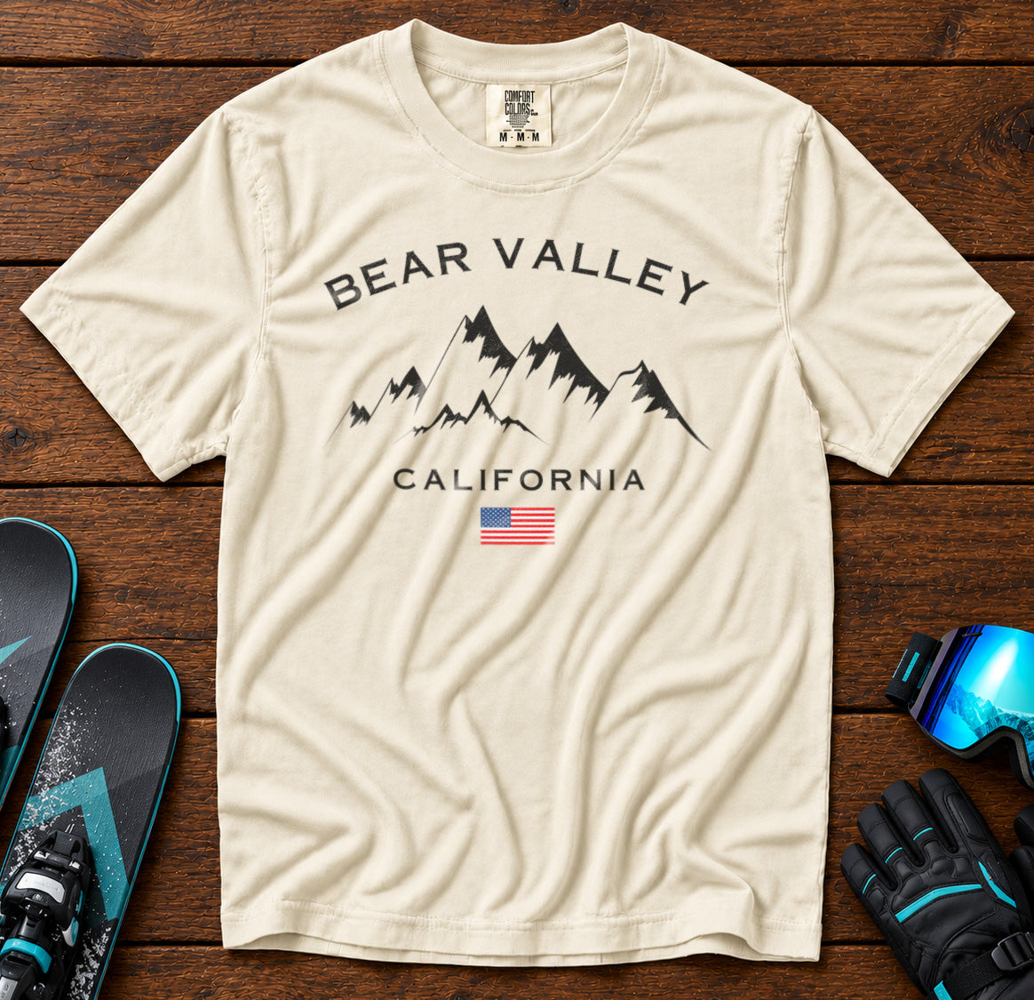 Bear Valley California T-Shirt in Ivory - roamstride graphic tee