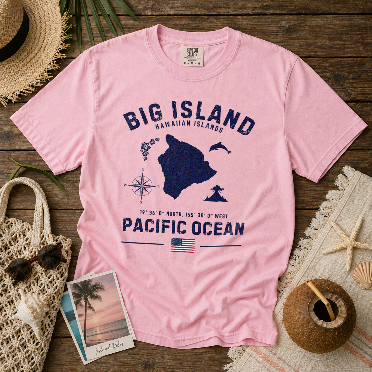 Big Island T-Shirt in Blossom - roamstride graphic tee