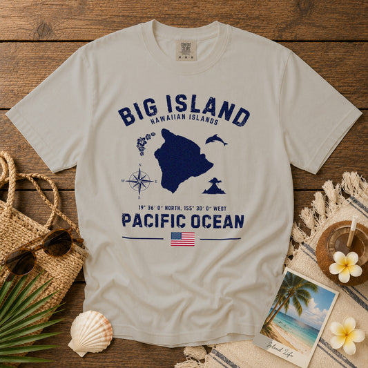 Big Island T-Shirt in Ivory - roamstride graphic tee