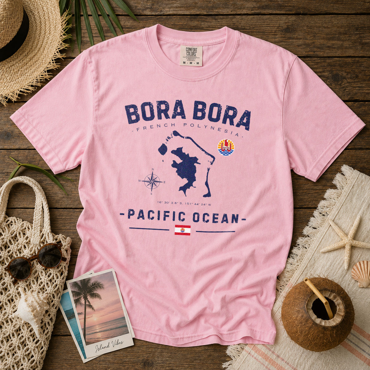 Bora Bora T-Shirt in Blossom - roamstride graphic tee