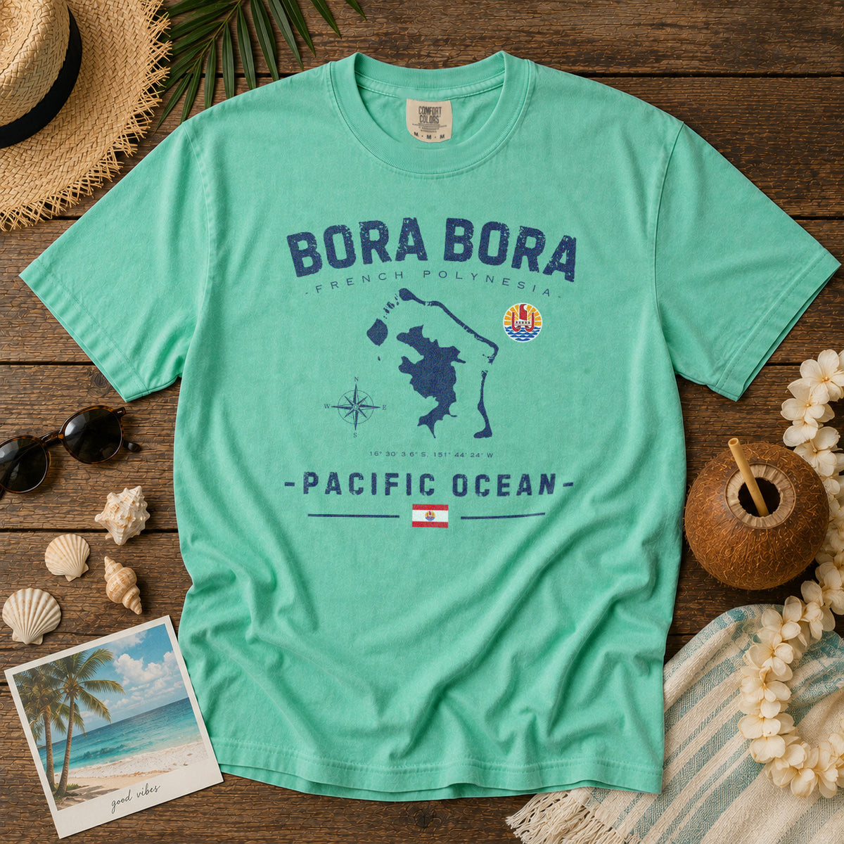 Bora Bora T-Shirt in Island Reef - roamstride graphic tee