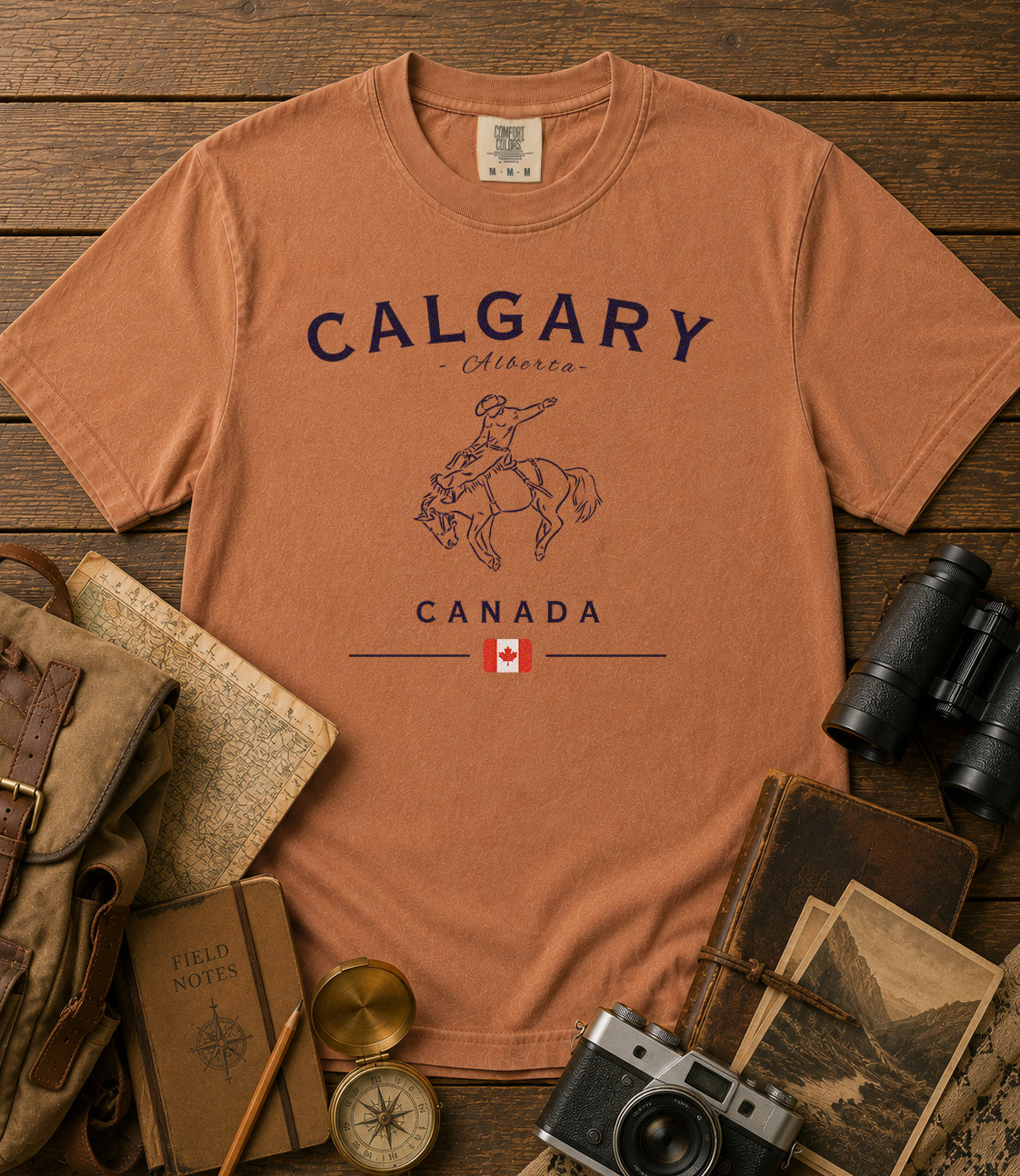 Calgary T-Shirt in Yam - roamstride graphic tee