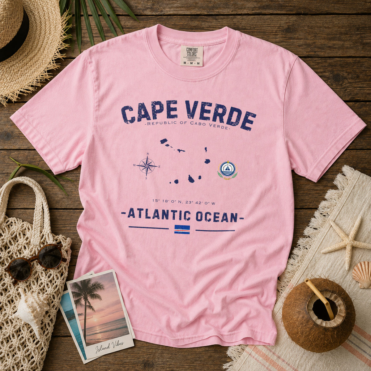 Cape Verde T-Shirt in Blossom - roamstride graphic tee