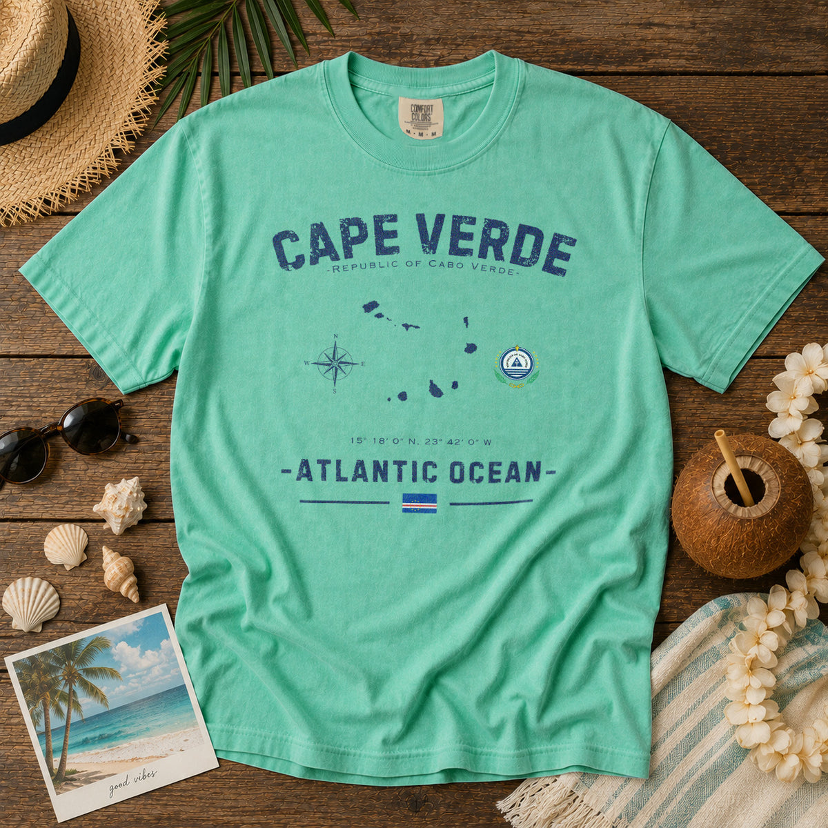 Cape Verde T-Shirt in Island Reef - roamstride graphic tee