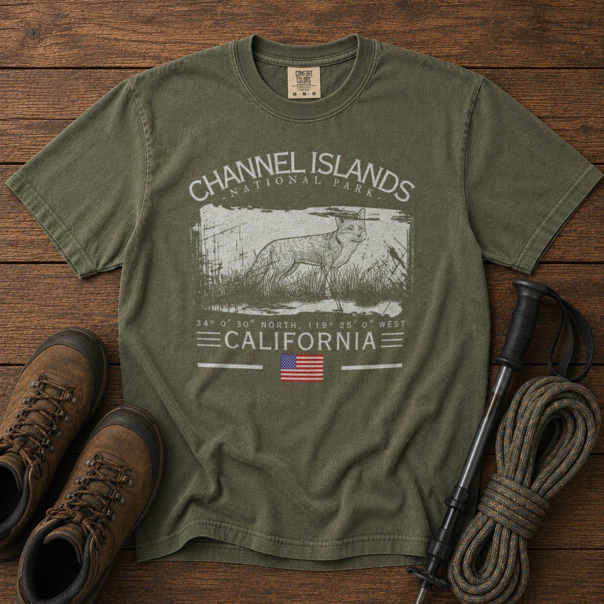 Channel Islands National Park T-Shirt in Moss - roamstride graphic tee