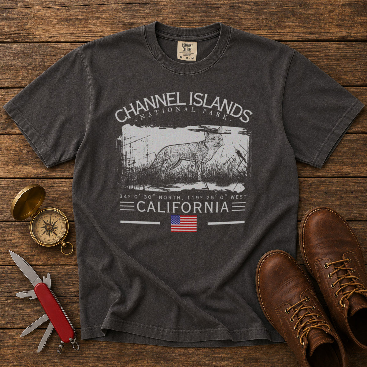 Channel Islands National Park T-Shirt in Pepper - roamstride graphic tee