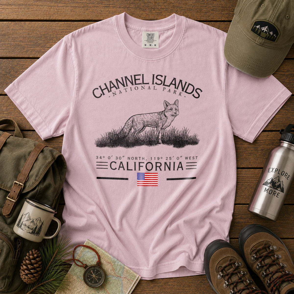 Channel Islands National Park T-Shirt in Blossom - roamstride graphic tee