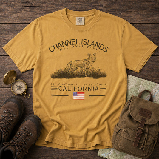 Channel Islands National Park T-Shirt in Mustard - roamstride graphic tee