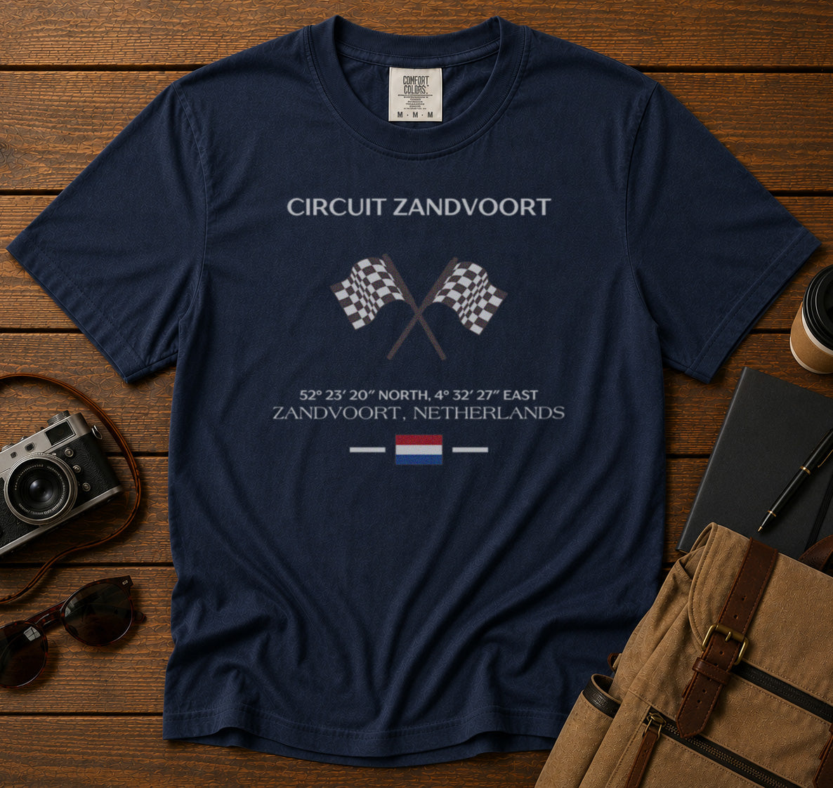 Circuit Zandvoort Motorsport T-Shirt in Navy - roamstride graphic tee