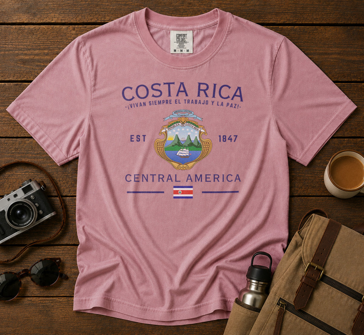Costa Rica T-Shirt in Blossom - roamstride graphic tee