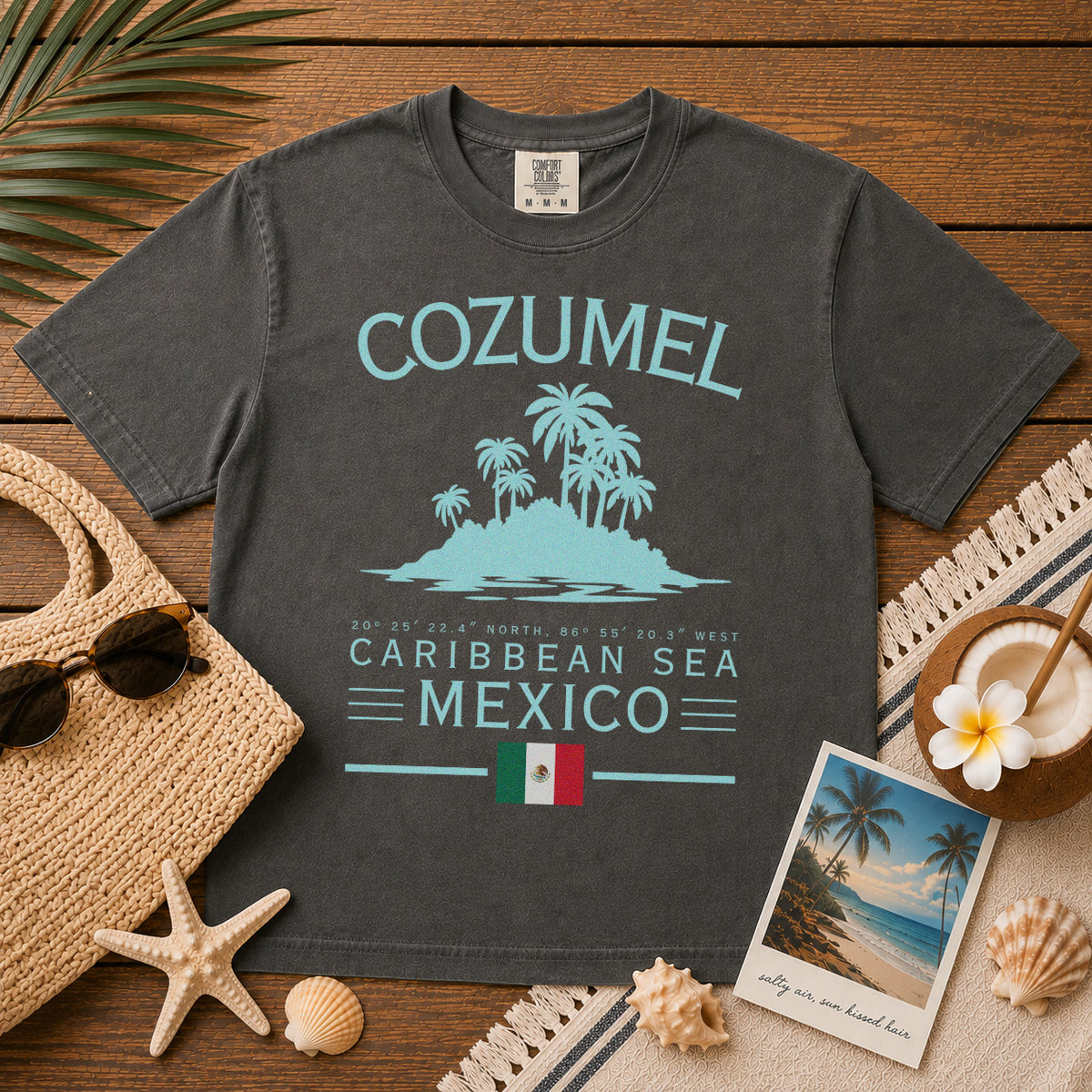 Cozumel T-Shirt in Pepper - roamstride graphic tee