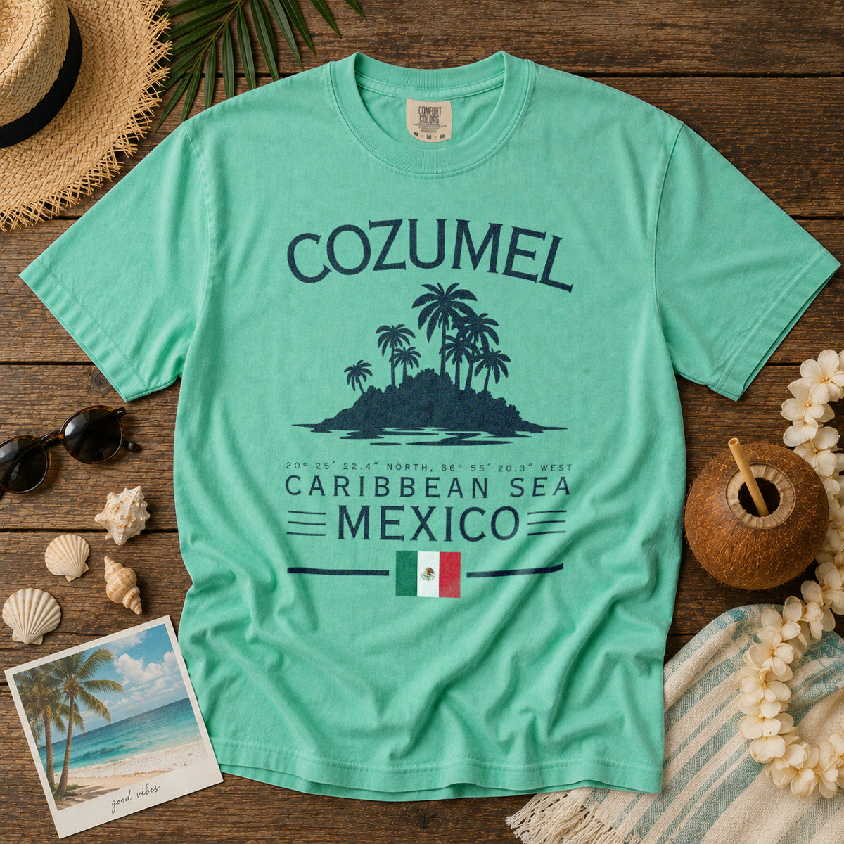 Cozumel T-Shirt in Island Reef - roamstride graphic tee