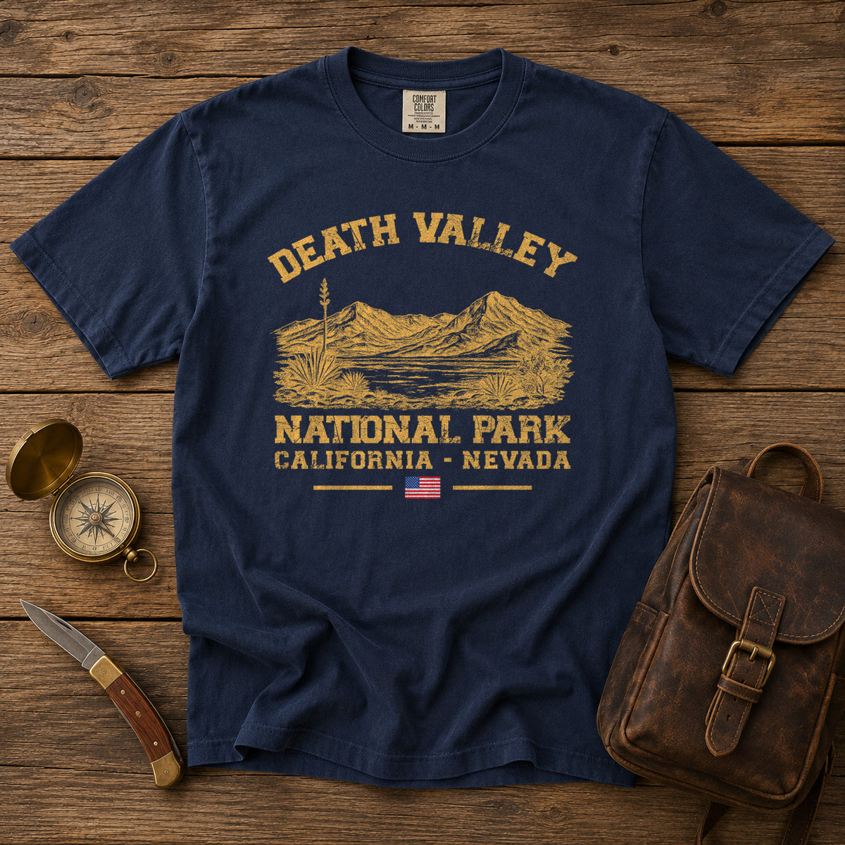 Death Valley National Park T-Shirt in Navy - roamstride graphic tee
