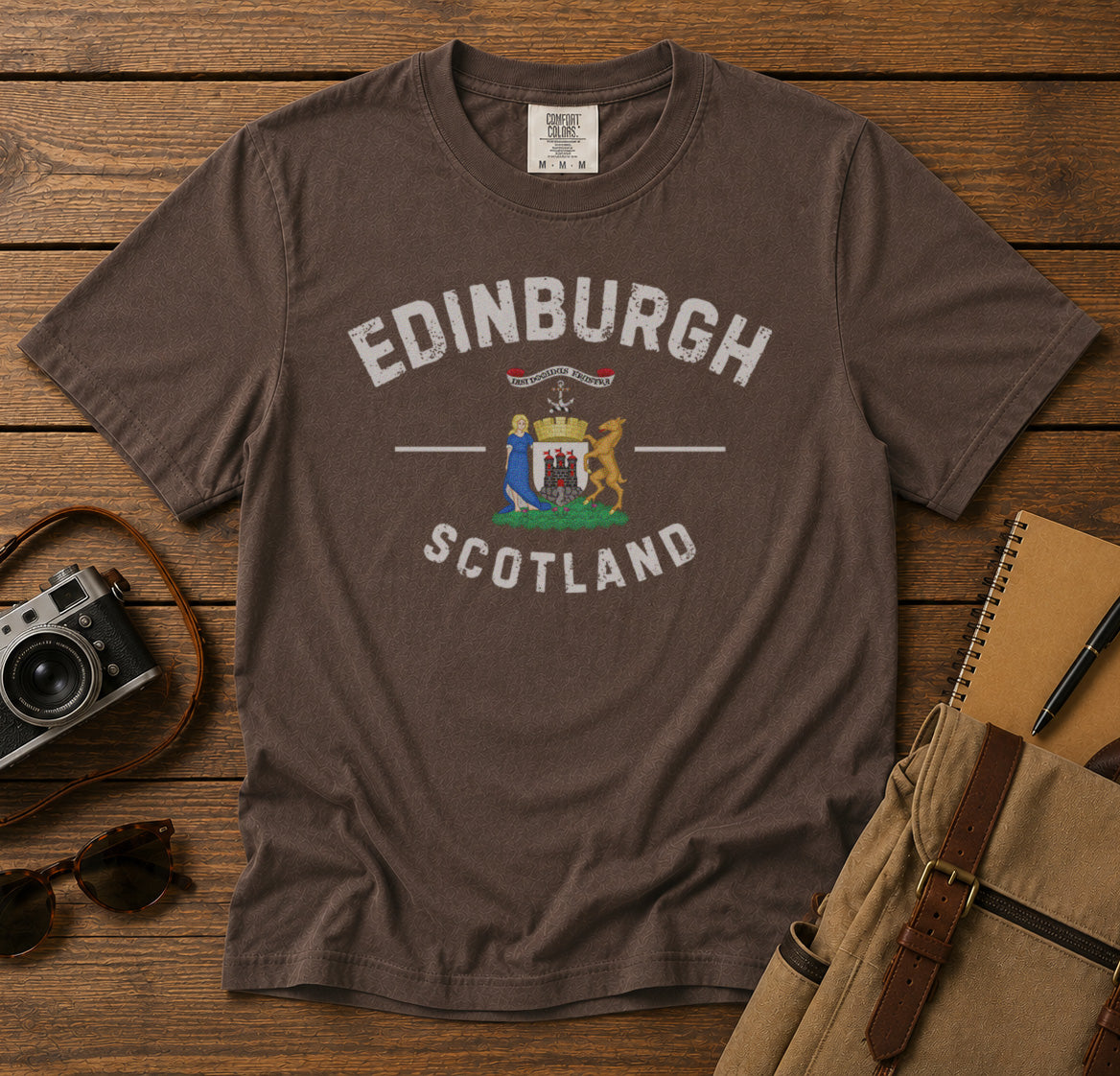 Edinburgh T-Shirt in Espresso - roamstride graphic tee