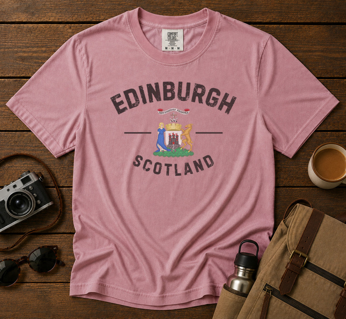 Edinburgh T-Shirt in Blossom - roamstride graphic tee