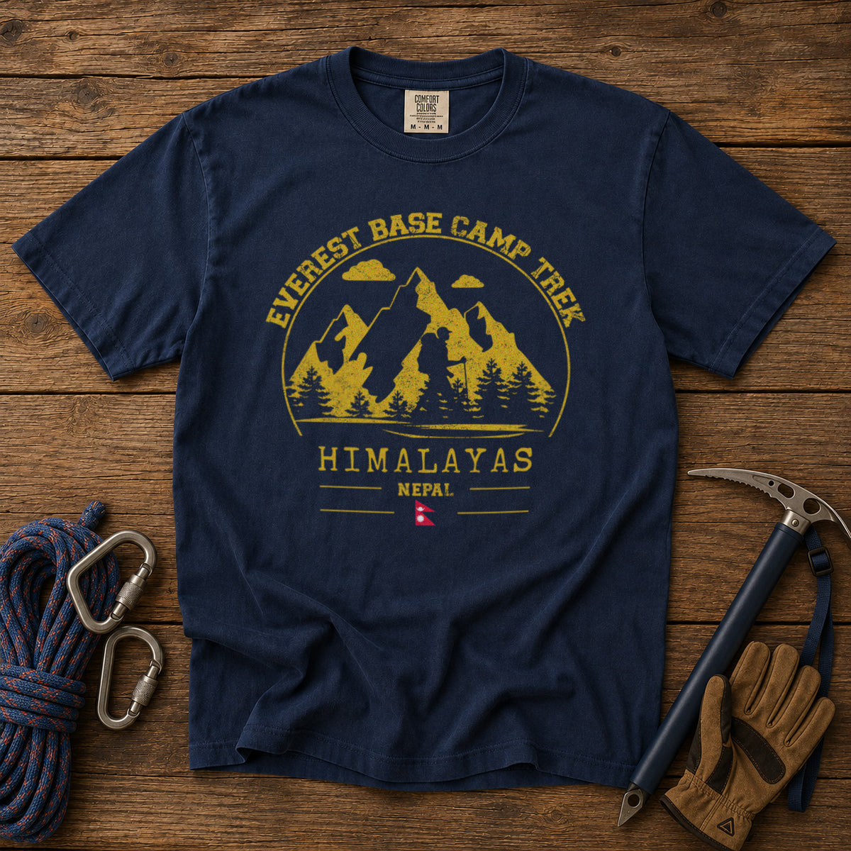 Everest Base Camp T-Shirt in Navy - roamstride graphic tee