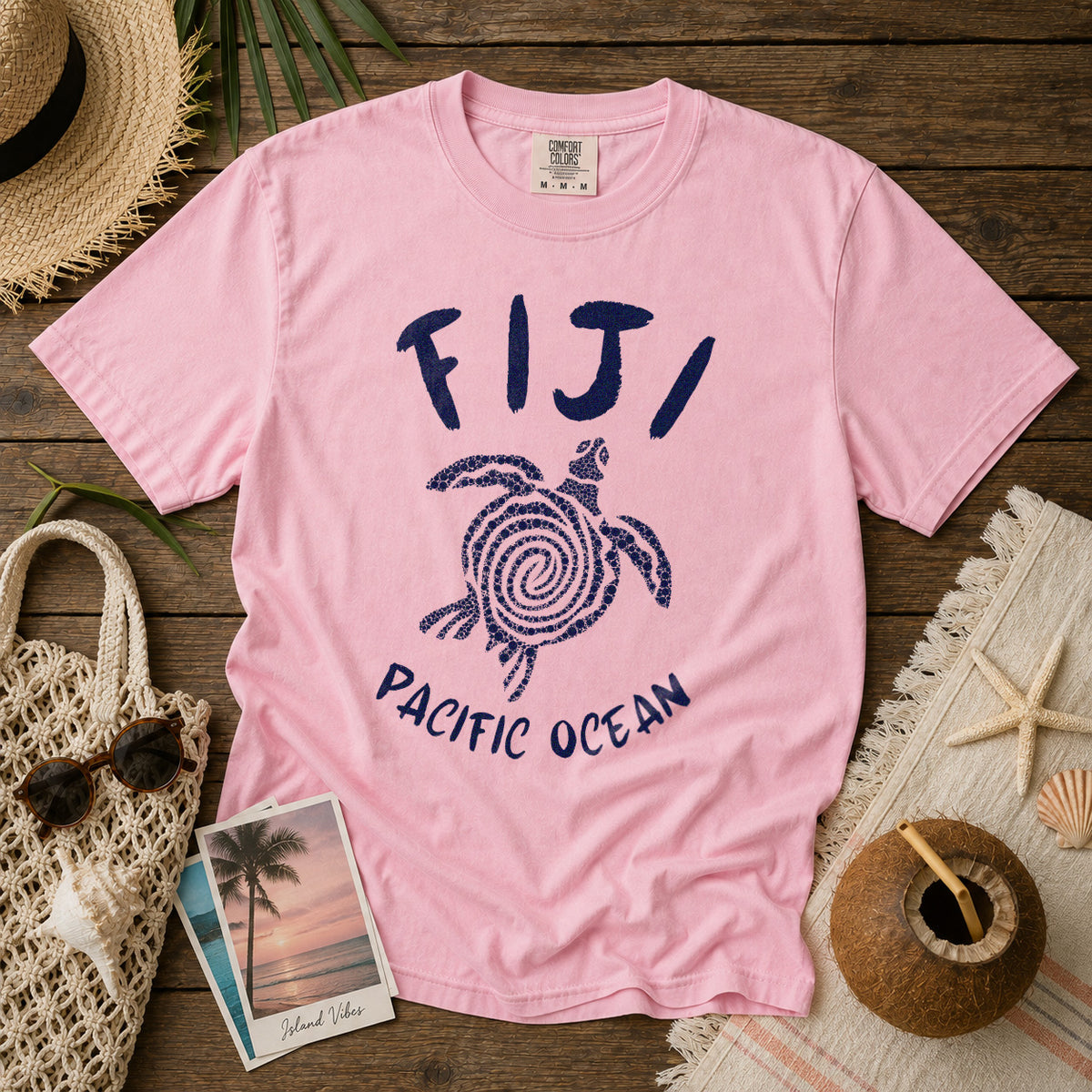 Fiji T-Shirt in Blossom - roamstride graphic tee