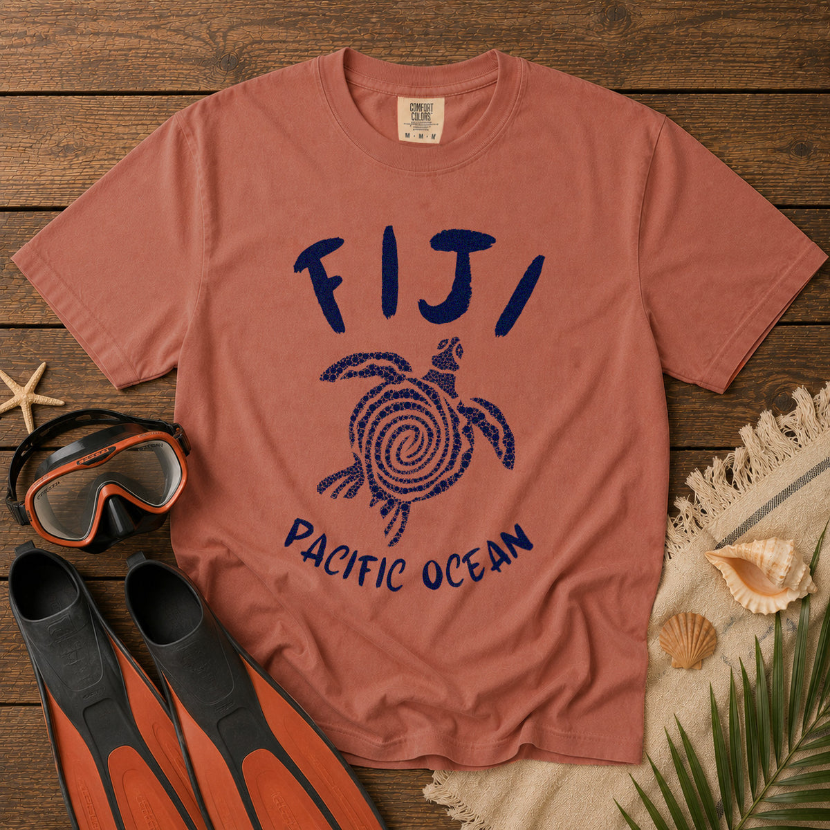 Fiji T-Shirt in Yam - roamstride graphic tee