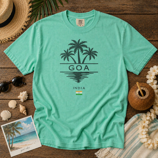 Goa India T-Shirt in Island Reef - roamstride graphic tee