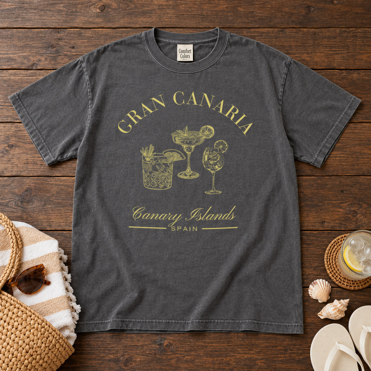 Gran Canaria Canary Islands T-Shirt in Pepper - roamstride graphic tee