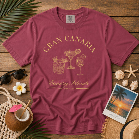 Gran Canaria Canary Islands T-Shirt in Chili - roamstride graphic tee