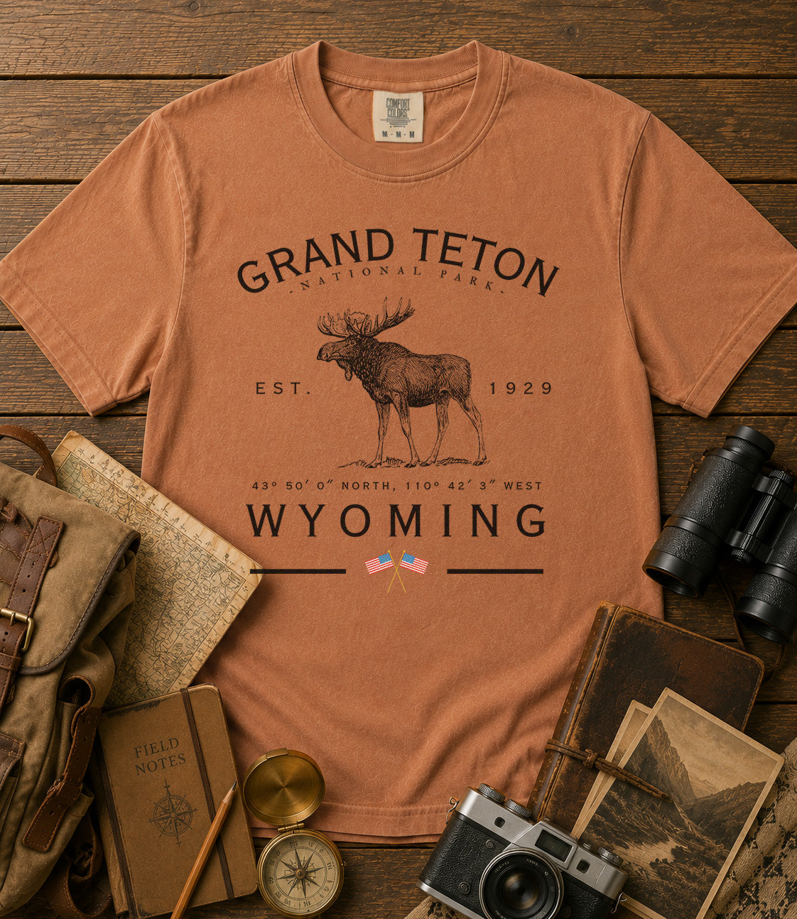 Grand Teton National Park T-Shirt in Yam - roamstride graphic tee