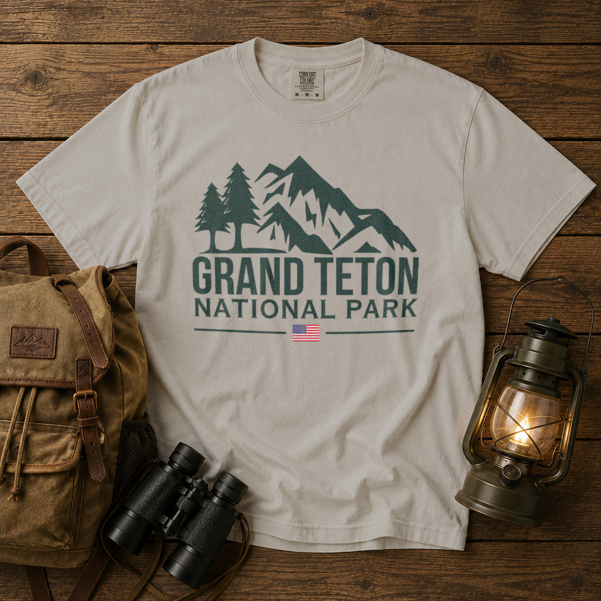 Grand Teton National Park T-Shirt in Ivory - roamstride graphic tee
