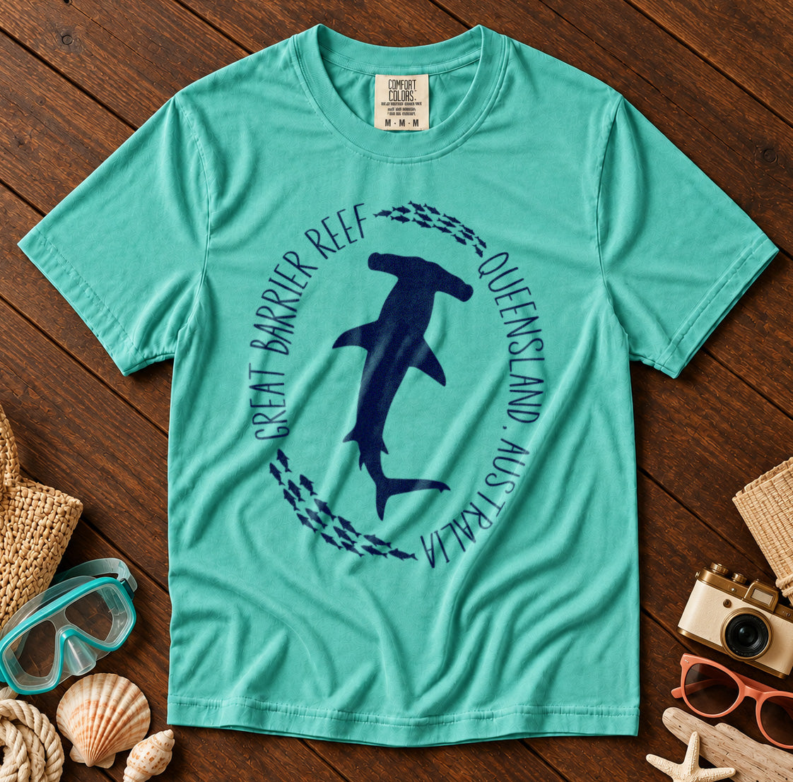 Great Barrier Reef Australia T-Shirt in Island Reef - roamstride graphic tee