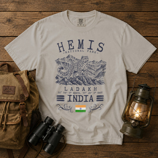 Hemis National Park T-Shirt in Ivory - roamstride graphic tee