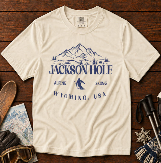 Jackson Hole T-Shirt in Ivory - roamstride graphic tee