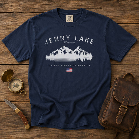 Jenny Lake T-Shirt in Navy - roamstride graphic tee