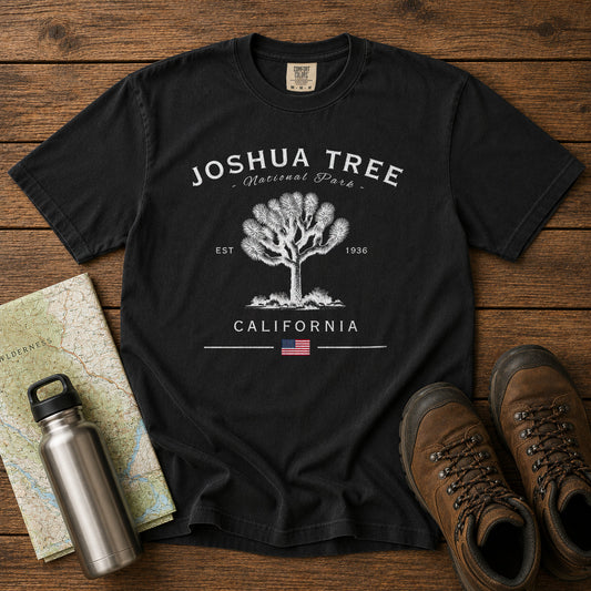 Joshua Tree National Park T-Shirt in Black - roamstride graphic tee