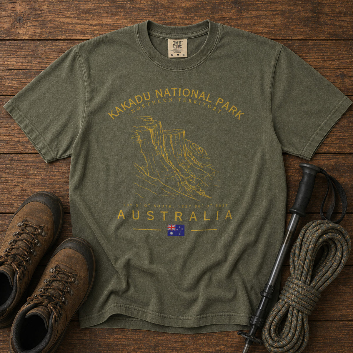 Kakadu National Park T-Shirt in Moss - roamstride graphic tee