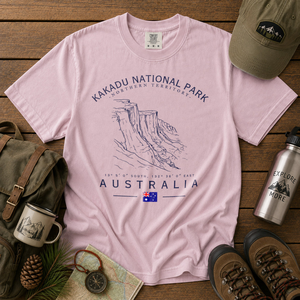 Kakadu National Park T-Shirt in Blossom - roamstride graphic tee
