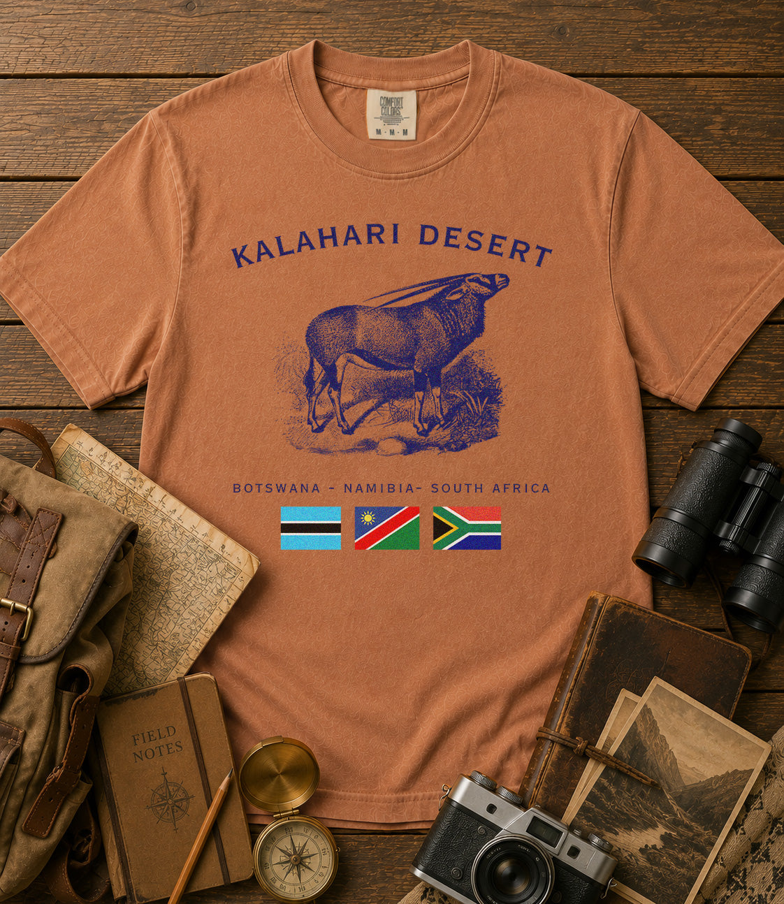 Kalahari Desert T-Shirt in Yam - roamstride graphic tee