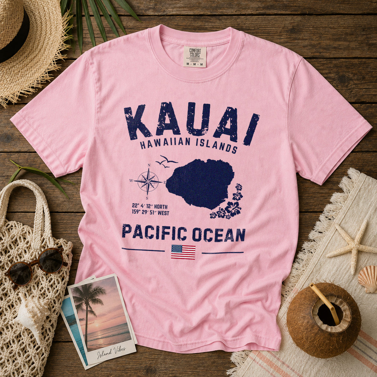 Kauai T-Shirt in Blossom - roamstride graphic tee