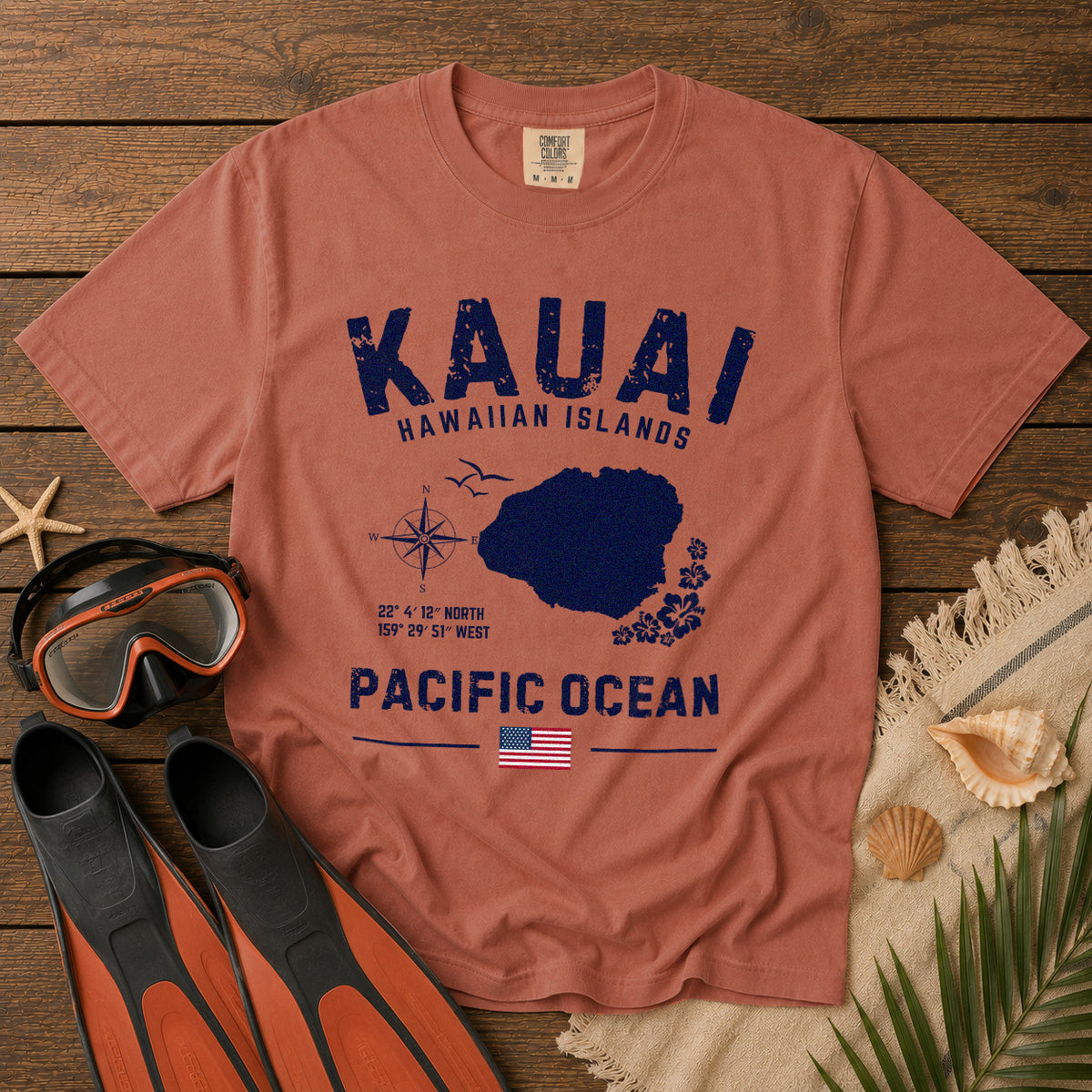 Kauai T-Shirt in Yam - roamstride graphic tee
