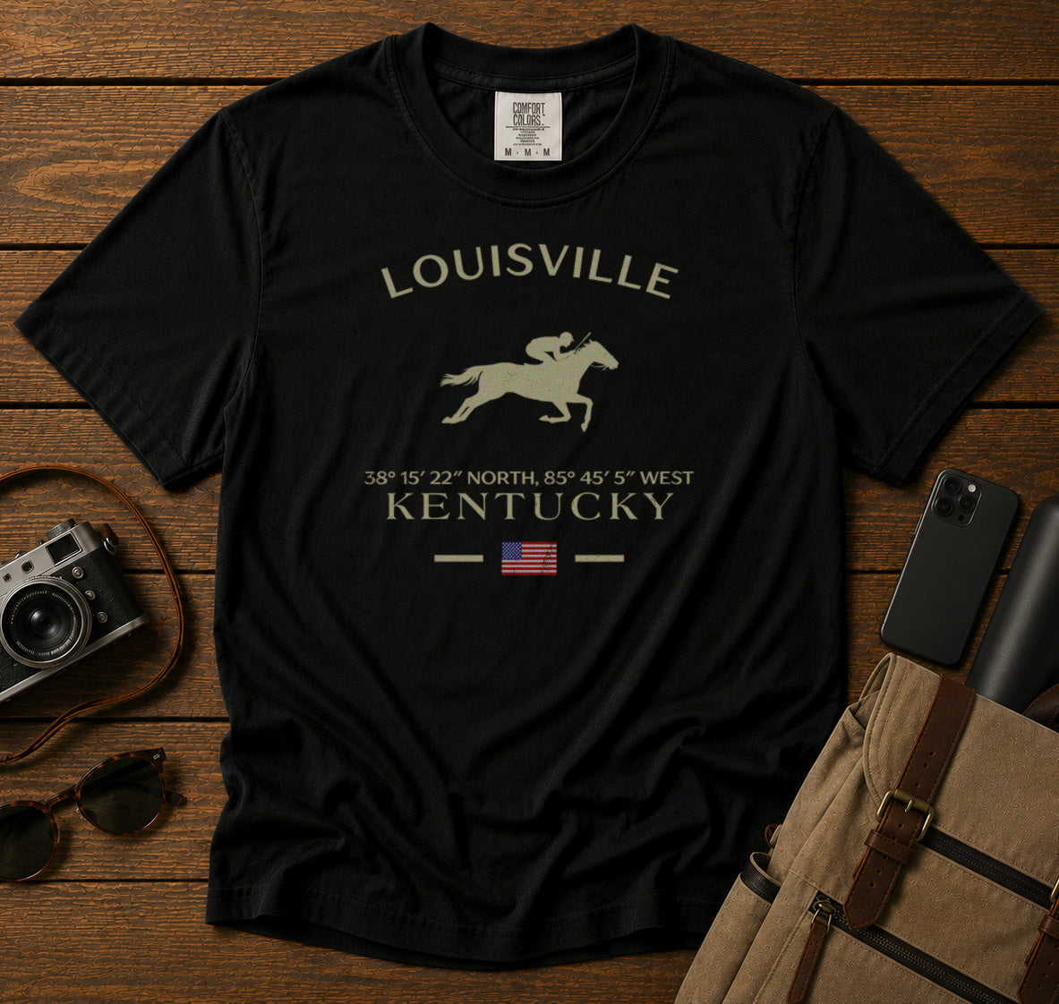 Kentucky T-Shirt in Black - roamstride graphic tee