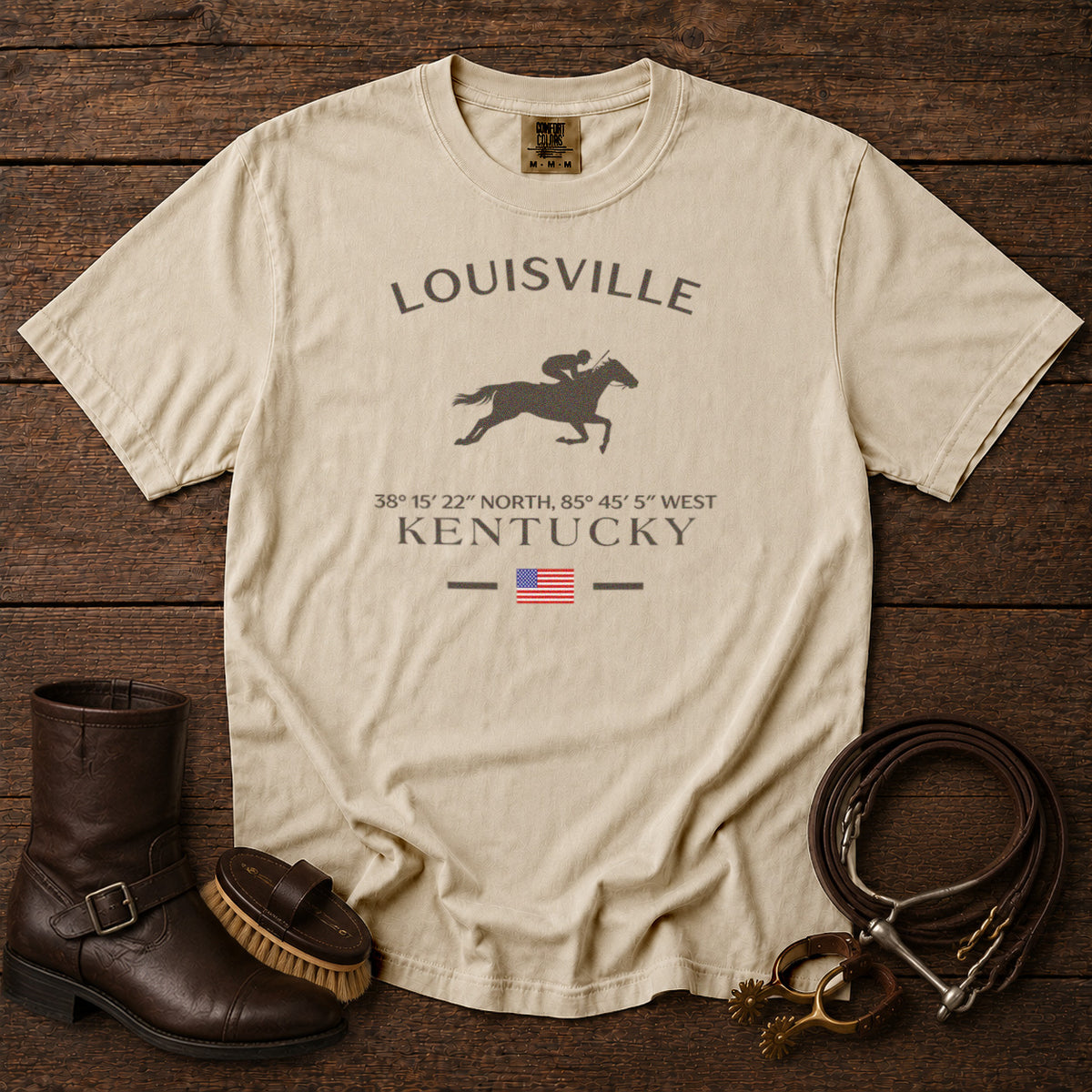 Kentucky T-Shirt in Ivory - roamstride graphic tee